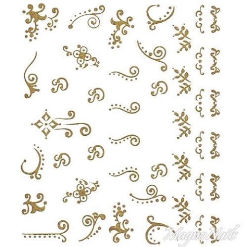 2D Nail Art One Stoke Sticker