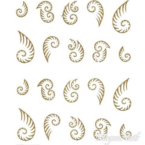 2D Nail Art One Stoke Sticker