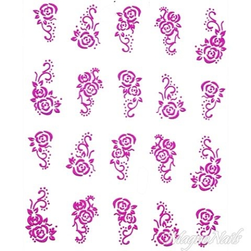2D Nail Art One Stoke Sticker