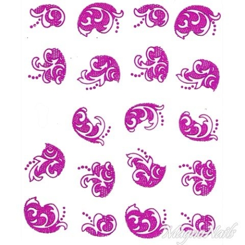 2D Nail Art One Stoke Sticker