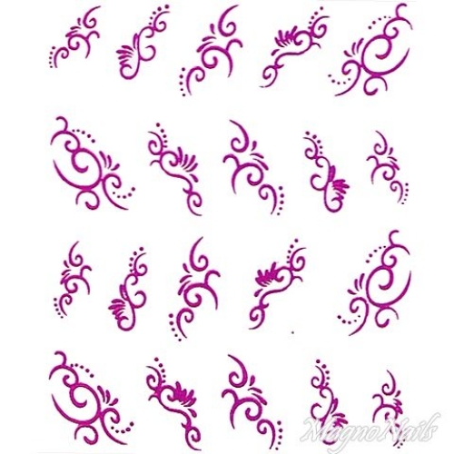 2D Nail Art One Stoke Sticker