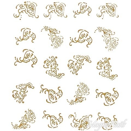 2D Nail Art One Stoke Sticker