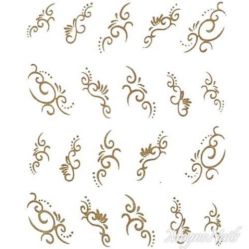 2D Nail Art One Stoke Sticker