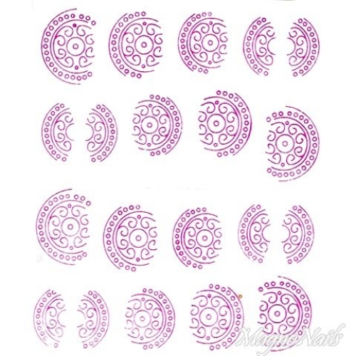 2D Nail Art One Stoke Sticker