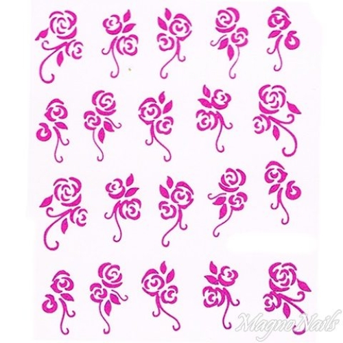 2D Nail Art One Stoke Sticker