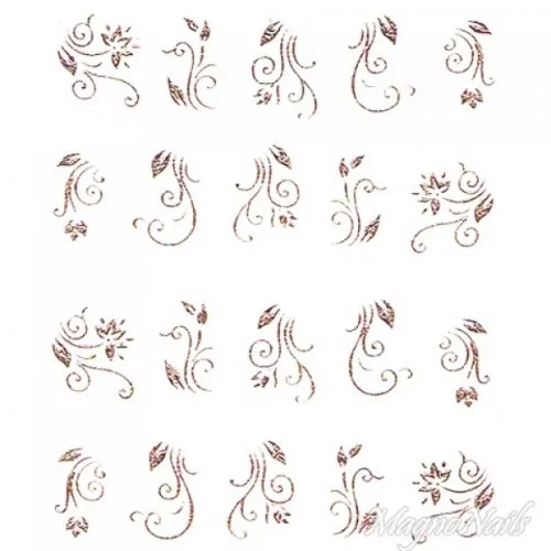 2D Nail Art One Stoke Sticker