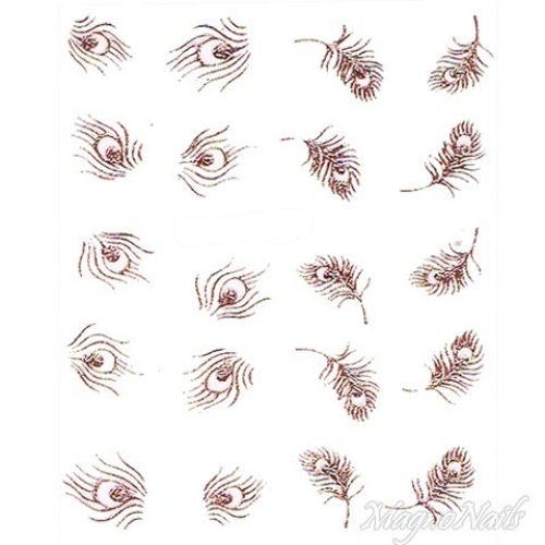 2D Nail Art One Stoke Sticker