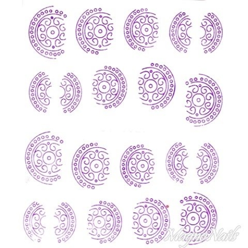 2D Nail Art One Stoke Sticker
