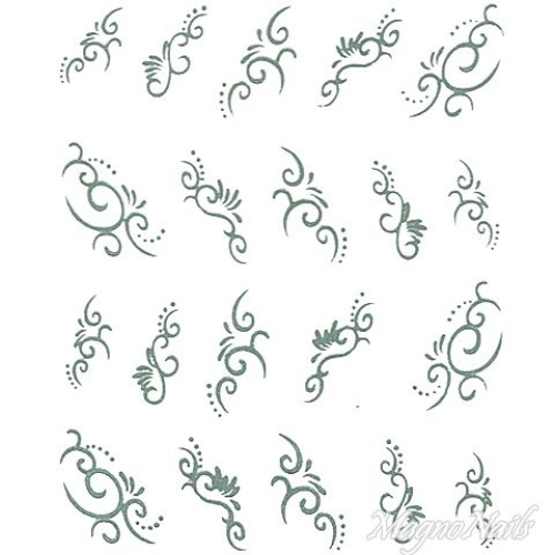 2D Nail Art One Stoke Sticker