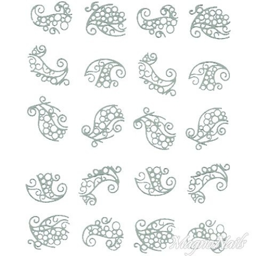 2D Nail Art One Stoke Sticker