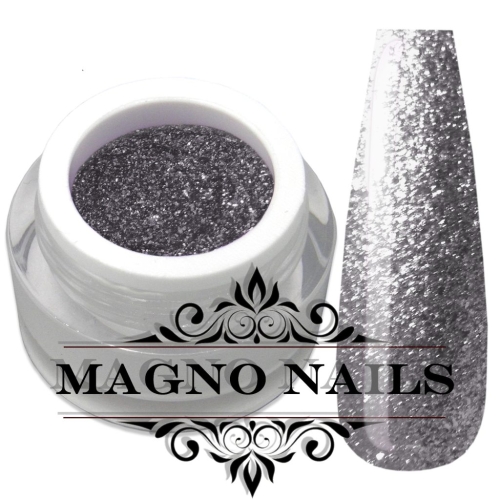 Dunkelgrau Glitter - Chrome Glitter Glam Gel - Antracite