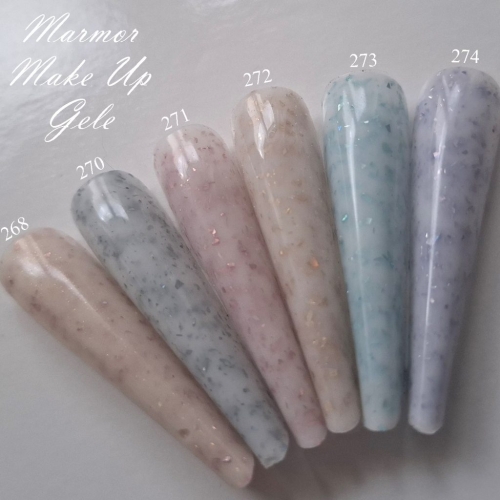 Preview: Marble Gel - Marmor Gel Flakes Cover Gel