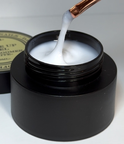 Preview: Weißes Make-Up Gel mit Fiberglas - perfekt für Babyboomer Nägel