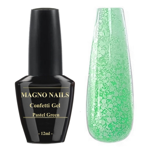 Preview: UV Gel - Confetti Gel - Pastel Green