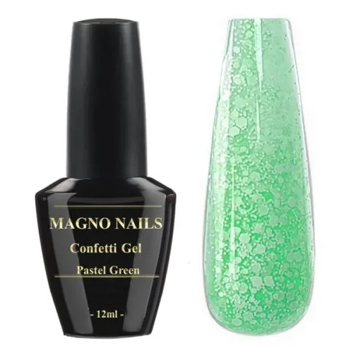 UV Gel - Confetti Gel - Pastel Green Nägel Nagelgel Dosen UV-Gel Color Gel Shellac Gellack Gel Lack Flaschen