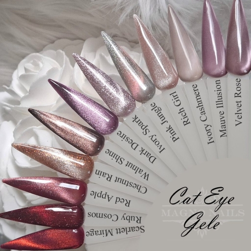 Preview: UV Gel - 3715 - Cat Eye - Rich Girl Nägel Nagelgel Shellac Gellack Gel Lack Nails