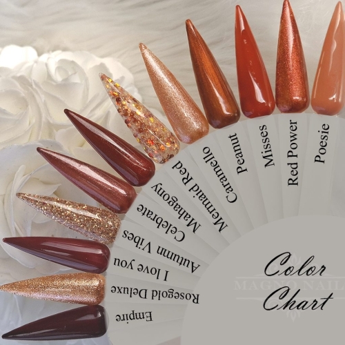 Preview: Autumn Color Chart - Farben Nägel