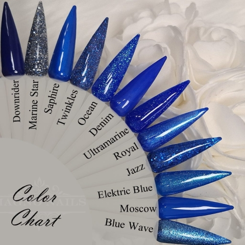Preview: Dunkelblaue Farben - Farbpalette Trends
