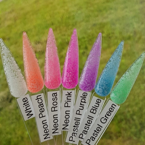 Preview: Confetti Nägel - Neon Matte Paileten Gel