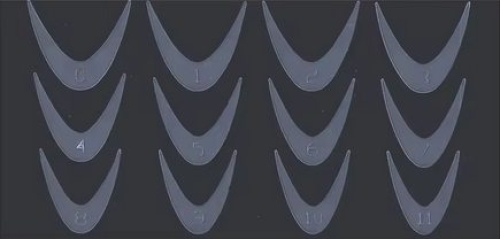 Silikon Einlegeschablone für Dual Tips Nageldesign Nägel Nails Nagelstudio Einleger