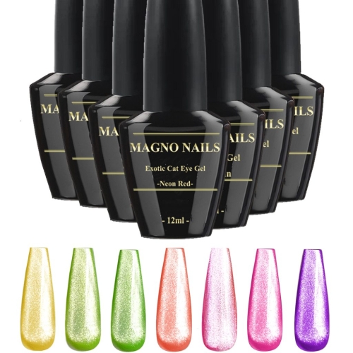 Preview: UV Gel - Exotic Cat Eye - Set 7-Teilig