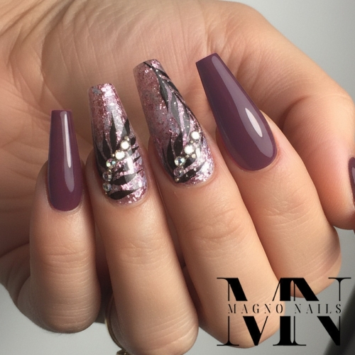Herbstnägel - Nageldesign Rosa Flackes - Blätter