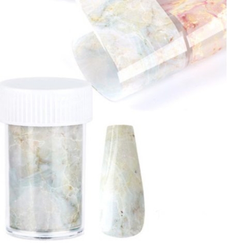 Nail Art Transfer Folie 1m - Nail Foil - Jade Nagelfolie Nageldesign Folie Tranferfolie Nailart