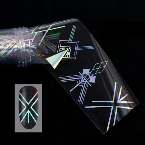 Nail Art Transfer Folie 1m - Nail Foil - Holographic Nagelfolie Nageldesign Folie Tranferfolie Nailart