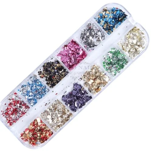 Metallic Flakes - Chameleon Flakes - Set Nail Nagelstudio Nägel Nailart Nail art