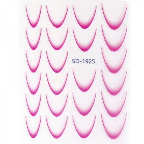 2D French Line - Ombré French Sticker pink SD-1925