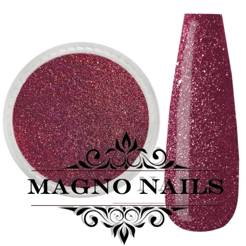 Preview: Nail Art Glitterpuder himbeer metallic fein