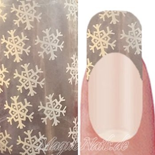 Nail Art Transfer Folie 1m - Nail Foil - Snow Nagelfolie Nageldesign Folie Tranferfolie Nailart
