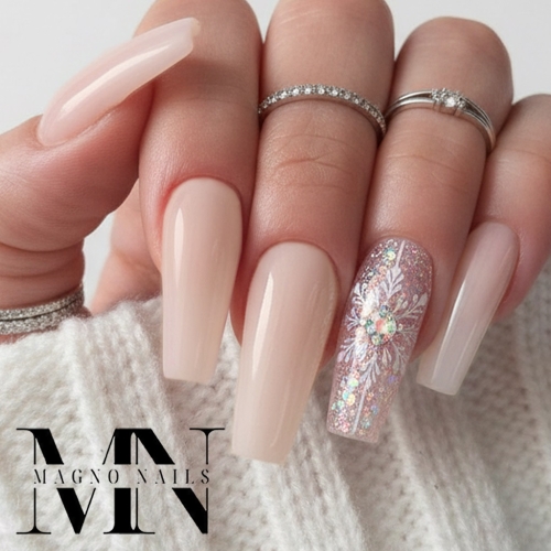 Preview: Winter Nägel - Camouflage deckendes Gel hell beige