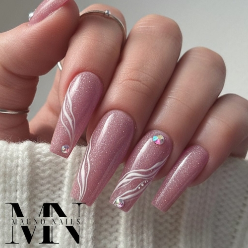 Preview: Reflektierende Make Up Glitter Gel PInk Nude