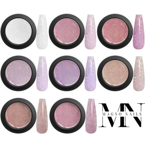 Preview: Glitter Builder Make Up Gel Test Set - 8-teilig
