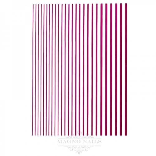 3D Flex Stripes - Flexible Sticker Zierstreifen - pink metallic Selbstklebende Nagelaufkleber Nagelsticker Nail Art