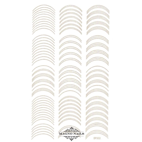 3D Metallic Nail Sticker - silber Seblstklebende Aufkleber Nagelsticker Nagelaufkleber French