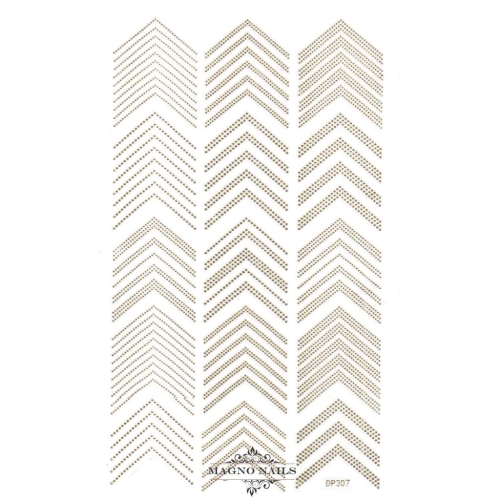 3D Metallic Nail Sticker - silber Seblstklebende Aufkleber Nagelsticker Nagelaufkleber french