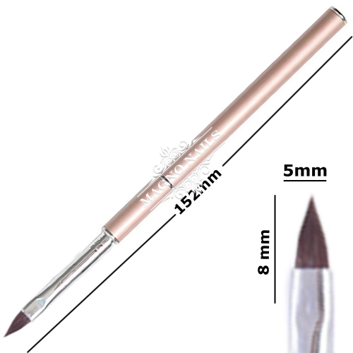 Designer Modellage Pinsel - Beige Katzenzunge Nageldesign Nägel Nail