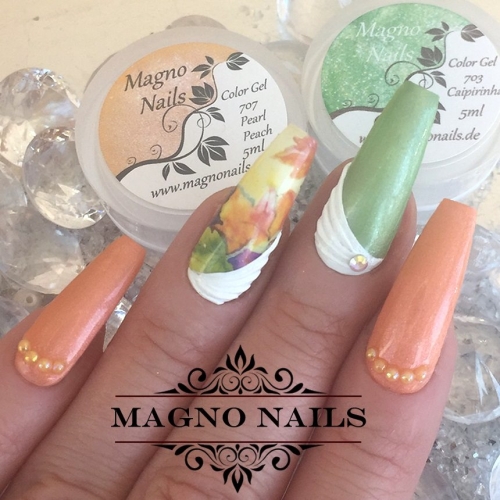 Preview: Dunkelrot UV Perl Gel • Eine Mischung aus Farb Gel und Glitter Pigmenten • hochpigmententiert • Metallic UV-Gel • Schimmer Effect • In Online Shop kaufen