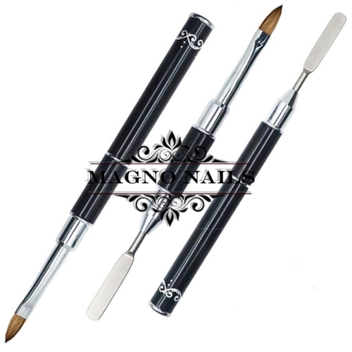 2 in 1 Designer Modellage Gel Pinsel mit Spatel Nageldesign Nägel Nail