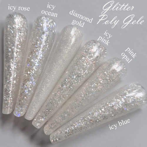 Preview: Professional Polyacryl Gel - Polygel - Acrylgel icy blue