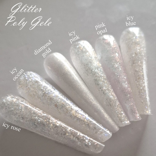 Preview: Professional Polyacryl Gel - Polygel - Acrylgel icy blue