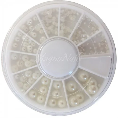 Einlegemotive - Halbperlen in einer Rondell Nail Art Nails Nagel Nögel Nailart Einleger