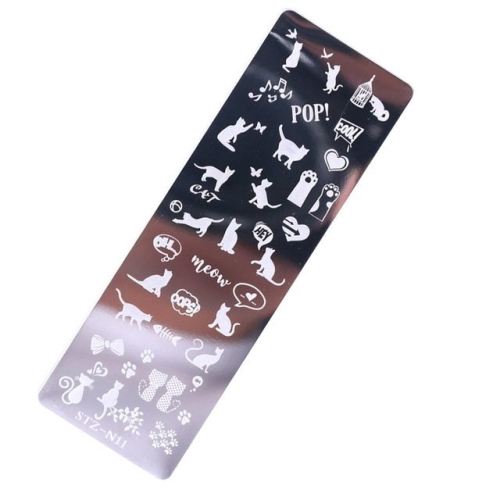 Nail Art Stamping Schablone - STZ-N02- STZ-N02