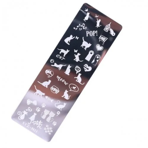 Nail Art Stamping Schablone - STZ-N02- STZ-N02