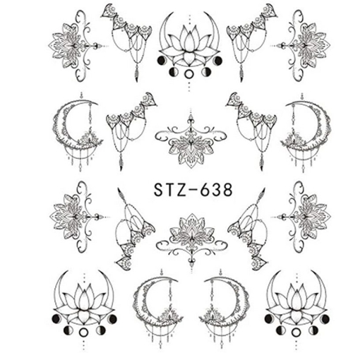 2D Nail Art One Stoke Sticker