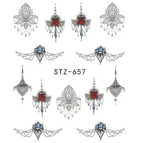 2D Nail Art One Stoke Sticker