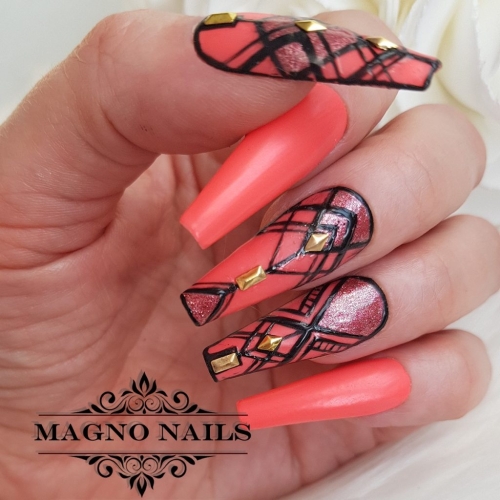 Preview: UV Gel - 3101 - Night Glow Gel - Sexy Coral