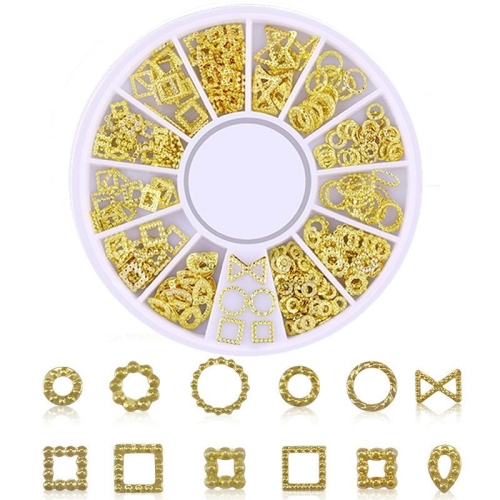 3D - Einlegemotive - Overlays gold Nail Art Nailart Schmuck